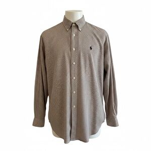 Ralph Lauren Men’s Minimalist Dadcore Button-Down Shirt🤎